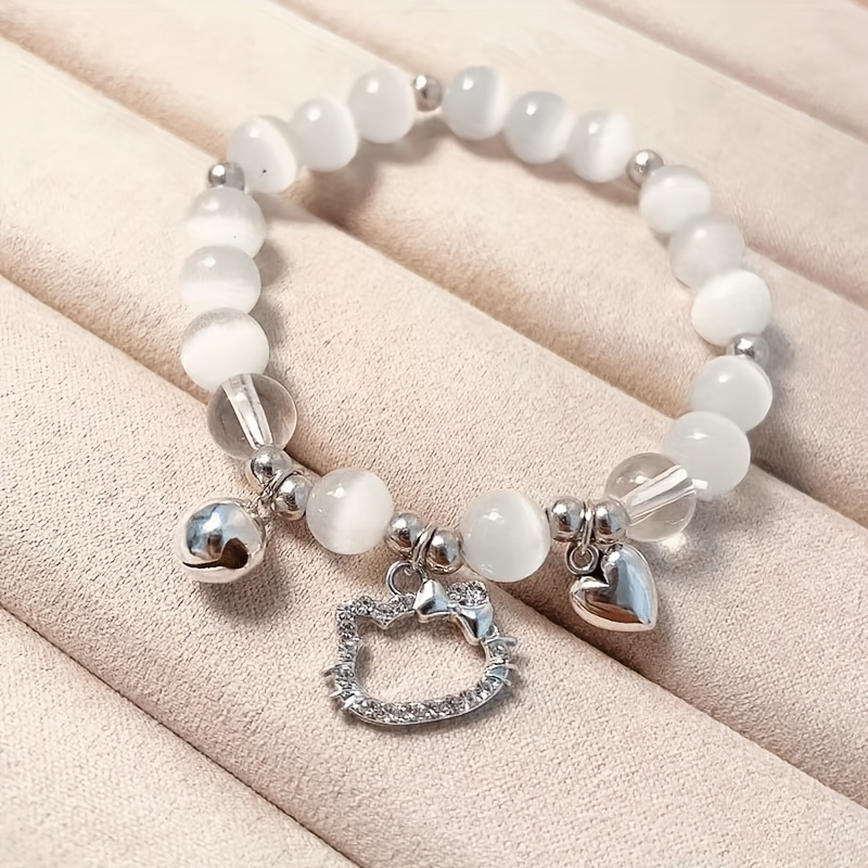 imagen del artículo pulsera de cadena de cuentas con   estilosa - adecuada para decoración casual y regalo, diseño   en  , ideal para navidad, lo mejor para navidad