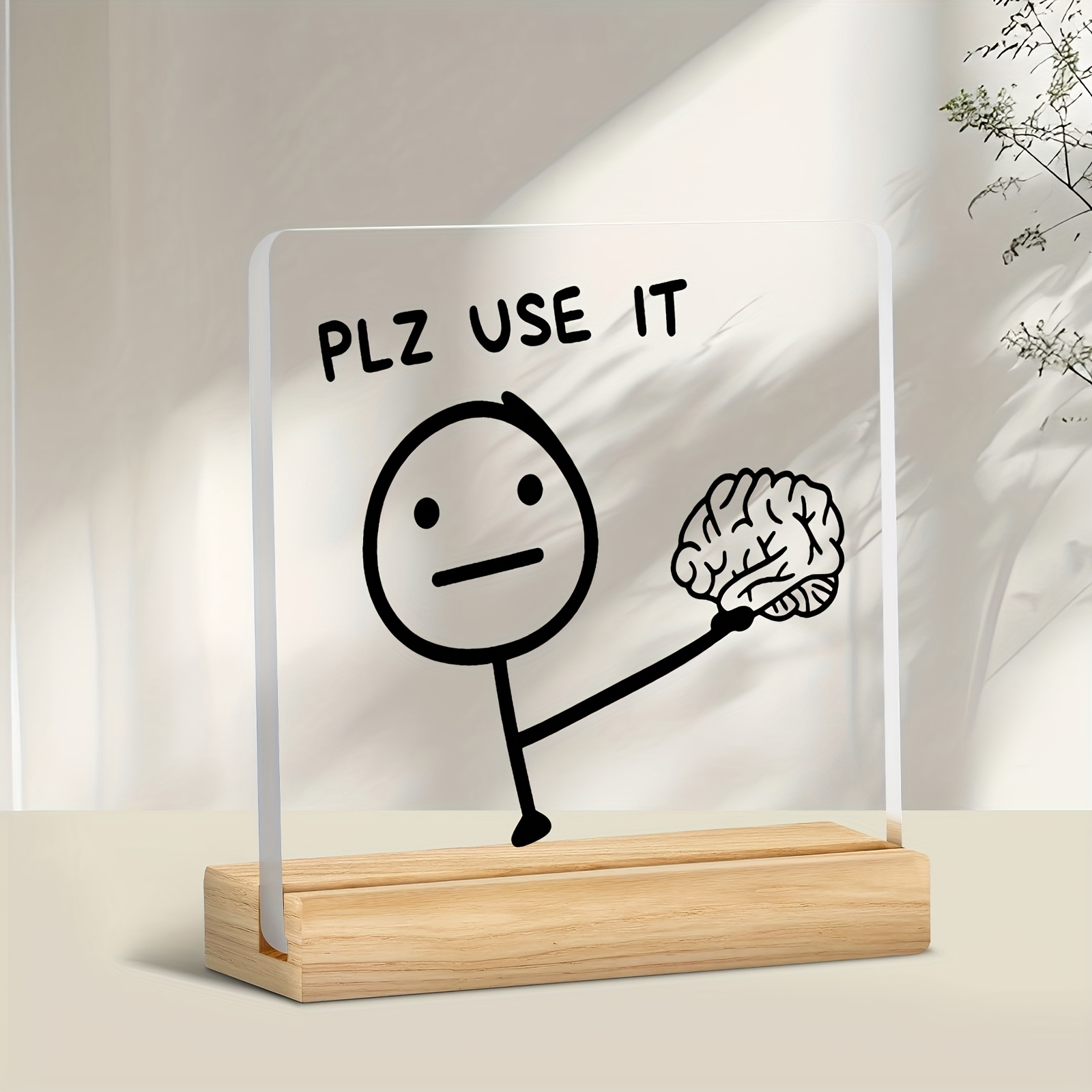 E-shop 2D Flach ., [Studienkönig Desktop Motivation] PLZ SIE ES Englische Originalsatz Ornament, Lustige Dekoration zur Förderung von Fokus und Arbeit,