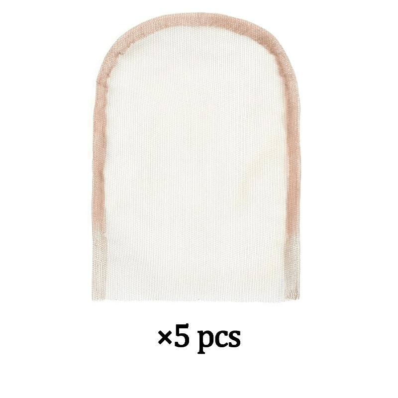 TEMU 5pcs Set Of 5x5 Transparent Lace Bases For An Invisible, Natural Hairline. Perfectly For Seamless Application On Wigs And Extensions