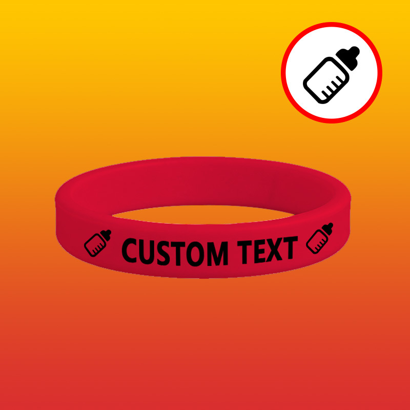 26pcs Custom Silicone Wristbands Set, Personalised Gift