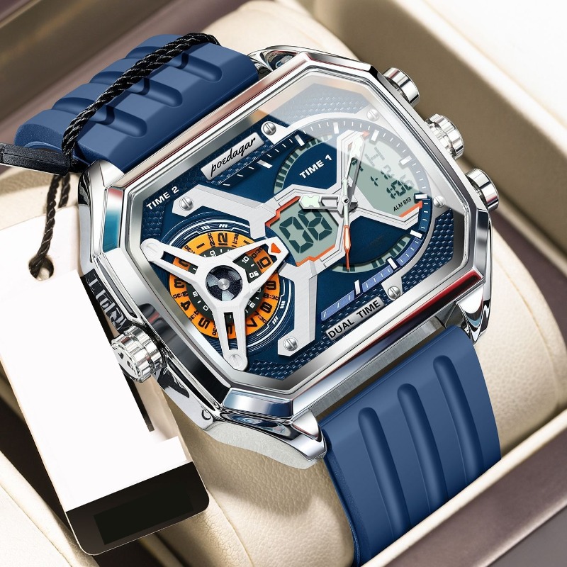 High-end Men's Watch, Luminous Pointer, Multi-time Zone Display Watch, Couple Watch, Back-to-school Graduation Season , Business Attendance Workers, Christmas And Valentine's Day Gifts