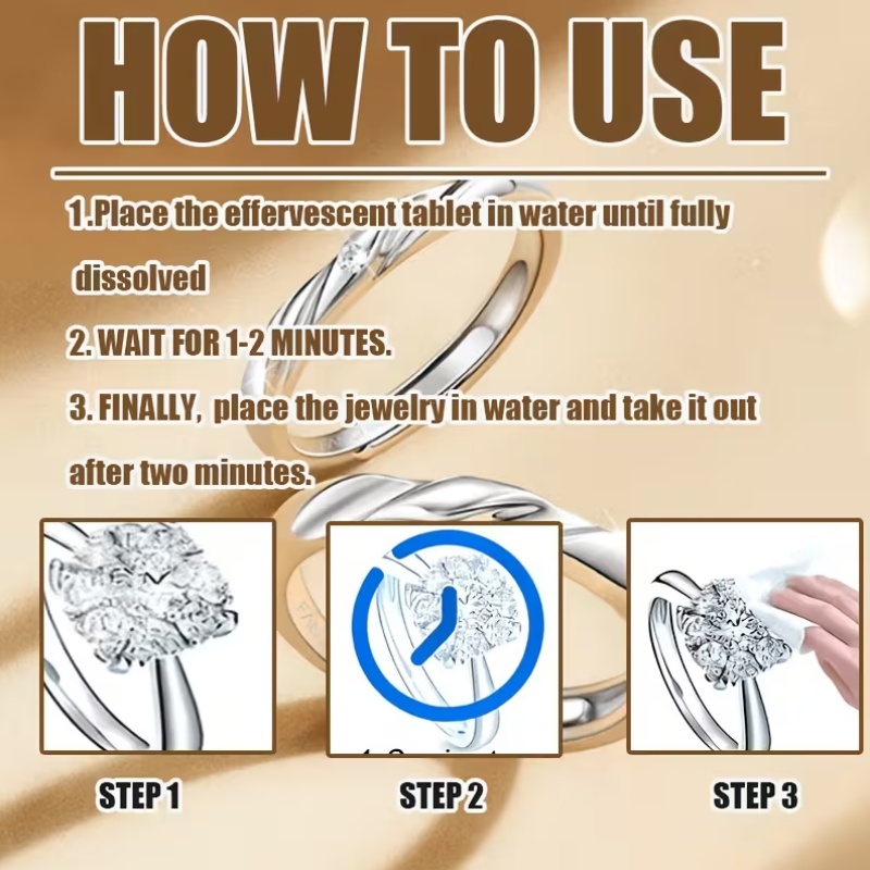 Jewellery Cleaning Solution, Gently Cleans Surface Stains