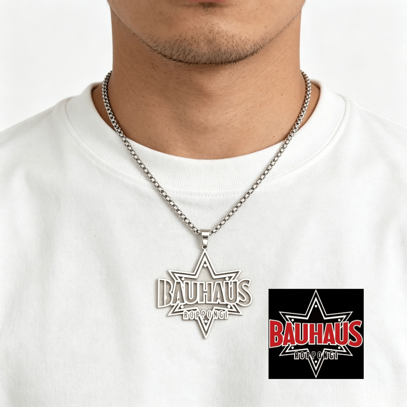 TEMU [customization] Custom Men's And Women's Pattern Cut Pendant Necklace, Golden Pattern 304 304 304 304 304 Stainless Steel Necklace, Personalized