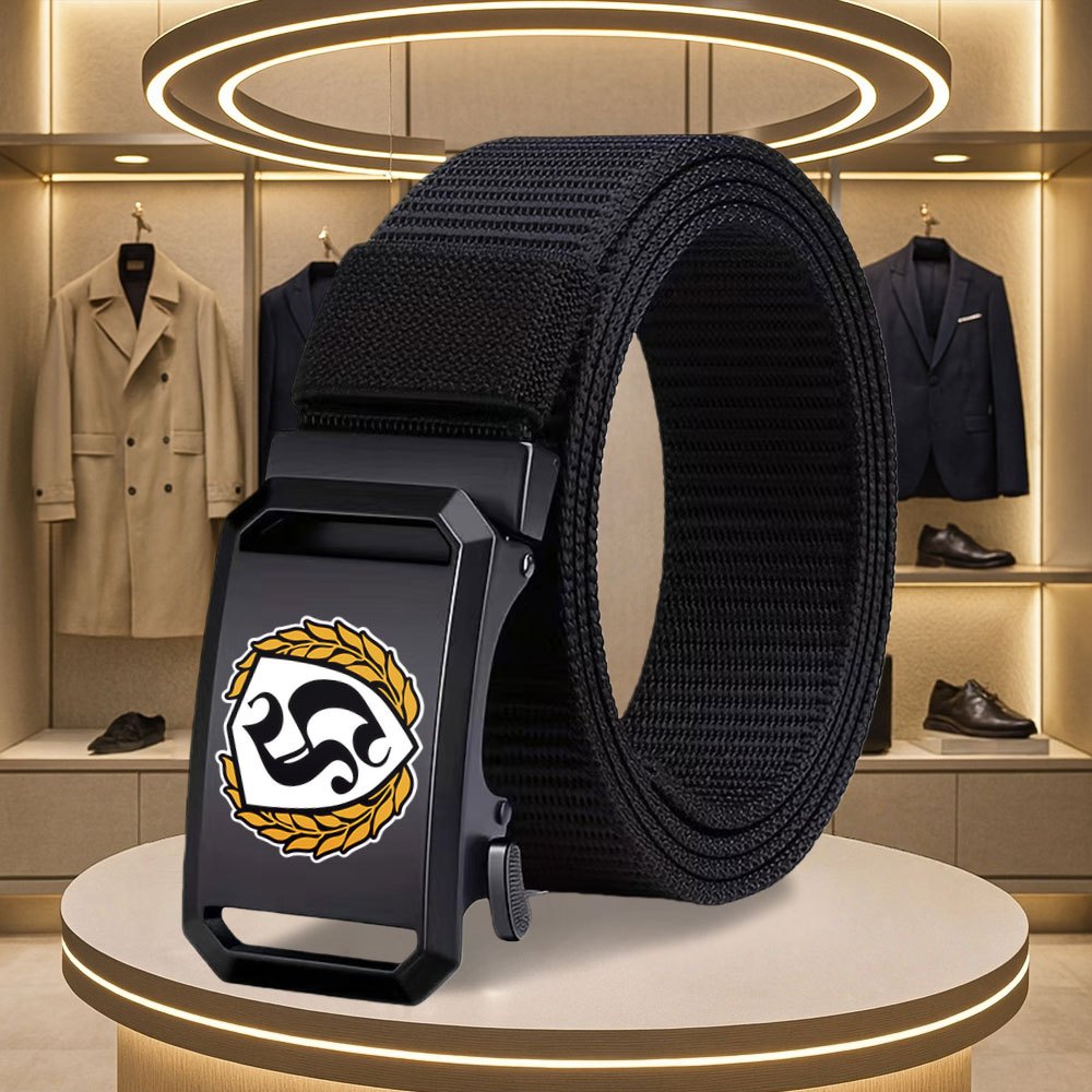 E-shop 1 Stück lässiger Herren-Gürtel mit -Emblem, Business-Gürtel für Männer, zu Jeans, modischer Herrengürtel, ideales Geschenk, ohne Box