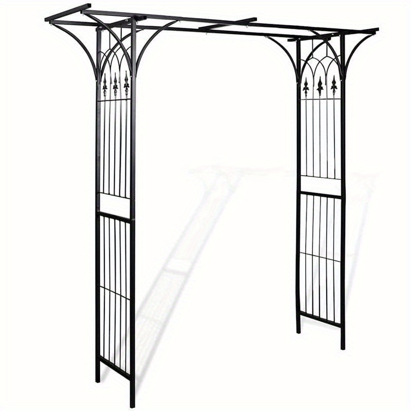   de jardin 200x52x204  metal garden arch with   sturdy multi functional outdoor decoration for patio balcony yard   decoration patio decor elegant floral accents durable construction