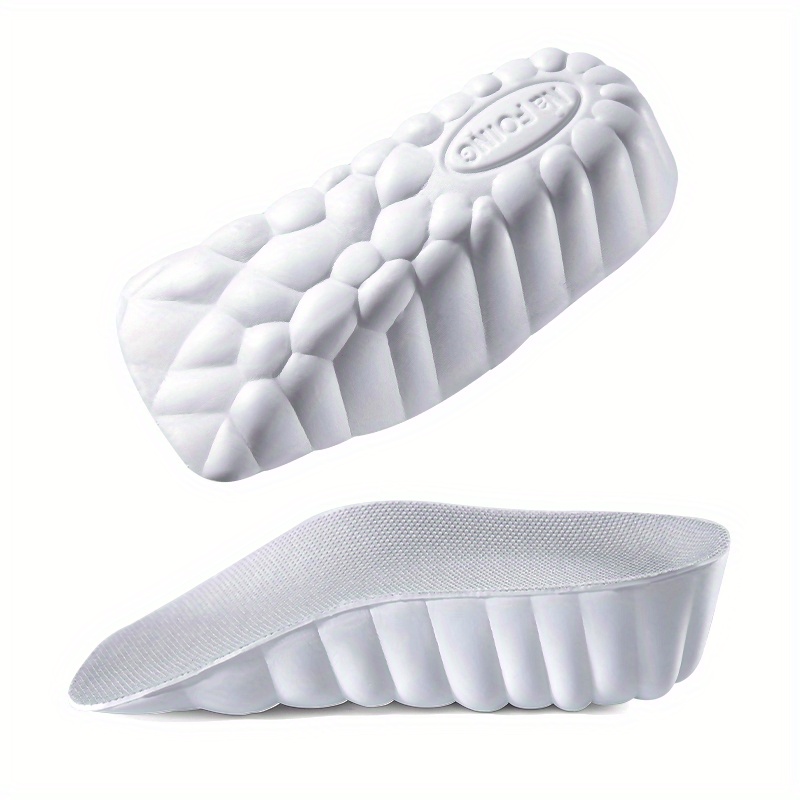 TEMU 1 Pair Cloud-sensing Height Increase Insoles Ultra Comfortable Soft With Sweat Absorption And Deodorant - Premium Pu Material, Hand Washable,