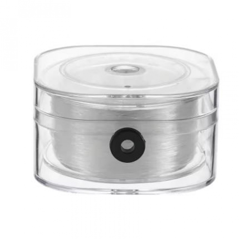 Image of 295ft Premium Elastic Beading Thread - Transparent Stretch Cord For Bracelet And Necklace Making, Durable Anti- Material With Portable Storage Box, Handmade Jewelry Accessories, Spool Design