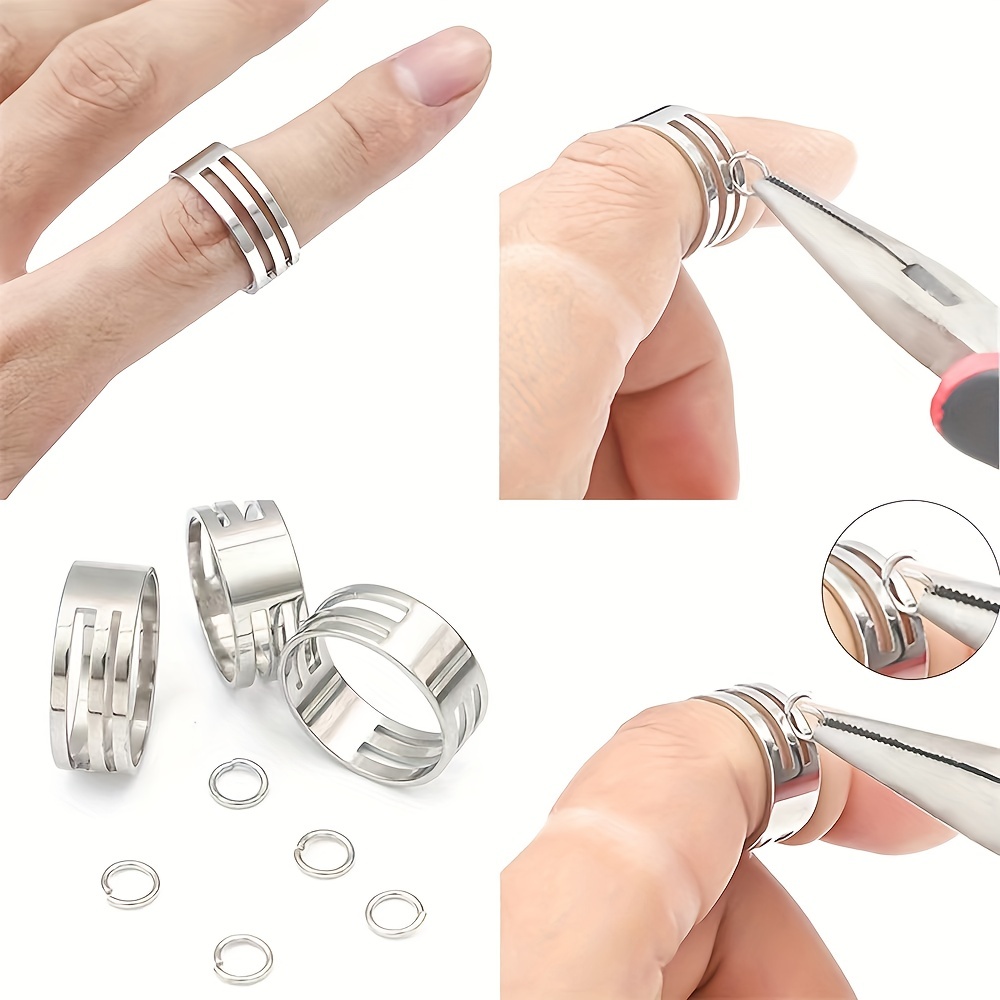 5pcs Jump Ring Opener Closer Jewelry DIY Making Finger Tool 4 Size