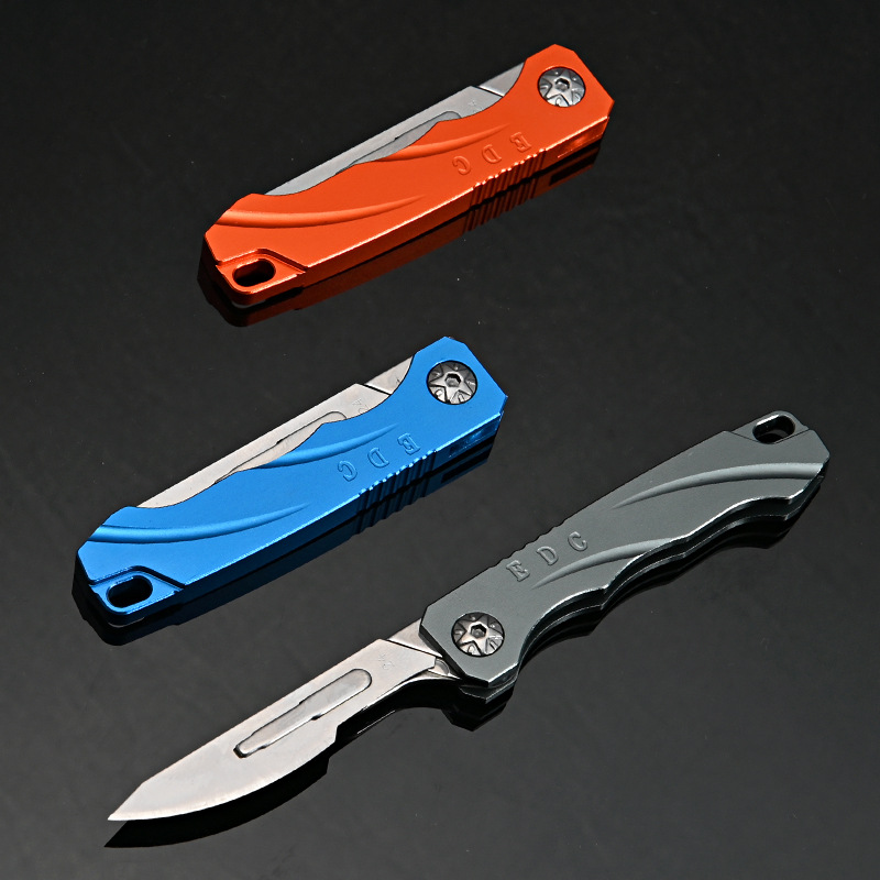 G10 Scalpel Folding Knife Fast Open Medical Fold Knife EDC Outdoor  Unpacking Pocket Knife With 10pcs Blades