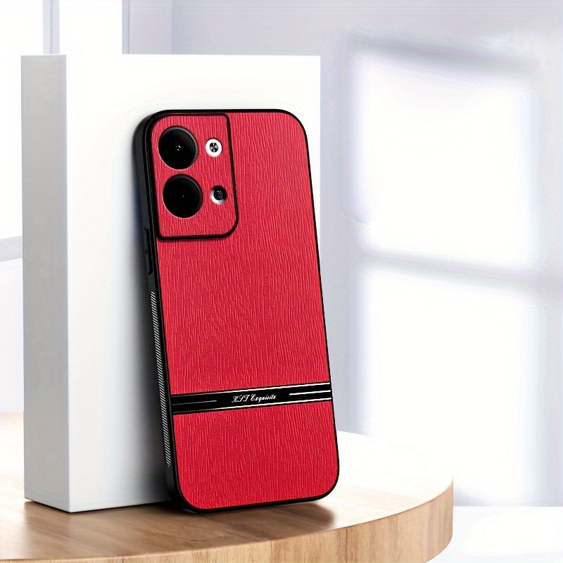 Carcasa Oppo Find X5 Lite, carcasa Oppo Reno 7 5G, protección brillante,  silicona transparente, funda antigolpes, color negro y rojo