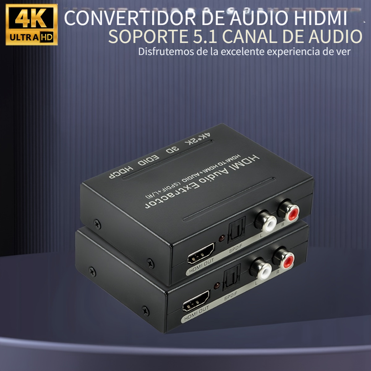 Óptico a coaxial, convertidor de audio digital coaxial a óptico, adaptador  divisor de convertidor de audio digital bidireccional, Plug and Play