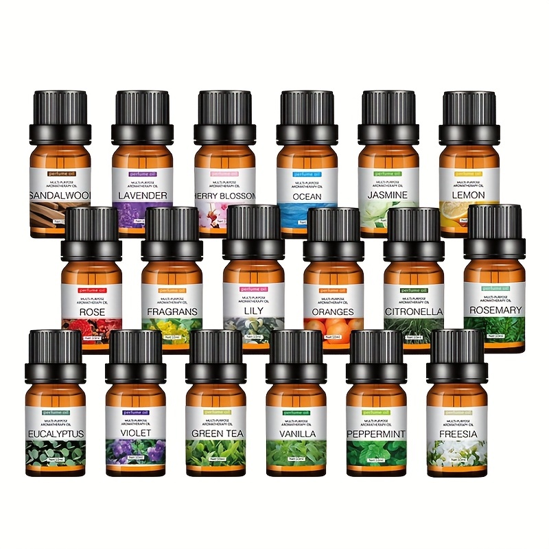 Premium Grade Essential Oils-Tranquility- Gift Set 6/10ml Pure Essential Oils for Diffuser, Humidifier, Massage, Aromatherapy, Skin & Hair Care