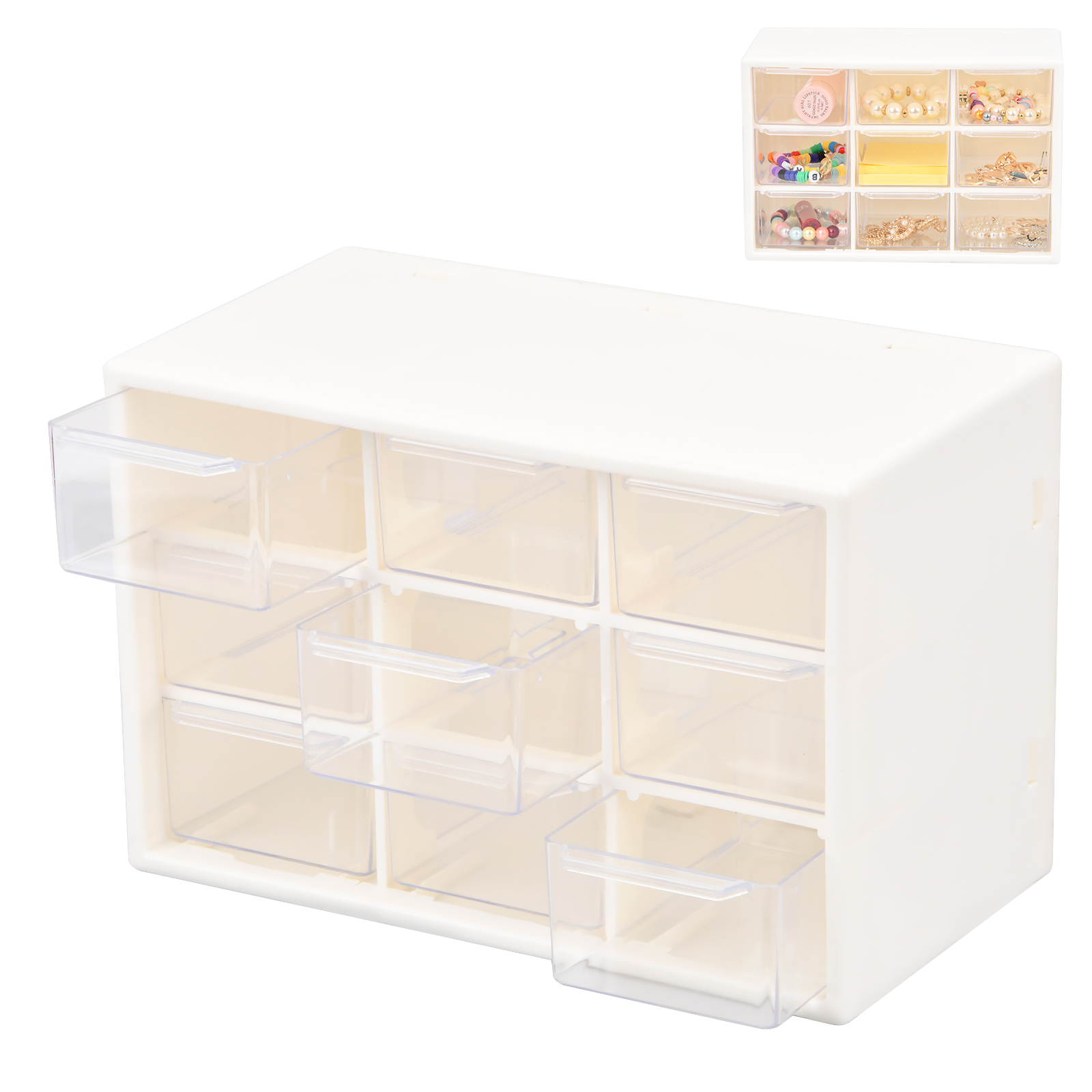 Hardware Organizer with Dividers Tools Organizer Multipurpose Organizer Bead  Organizer Screw Storage Box Storage Drawers for Screws Parts 4 Layer 
