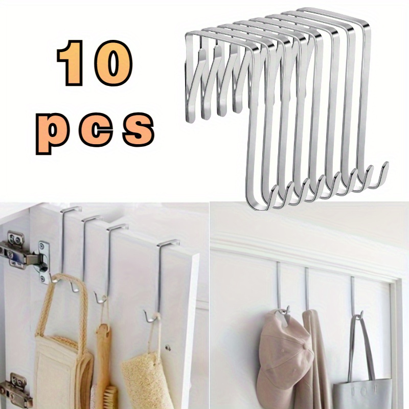 Colgador de puerta para dormitorio, gancho para colgar ropa, soporte para  bolsos, rieles, organización de almacenamiento para el hogar, 1/3 piezas -  AliExpress