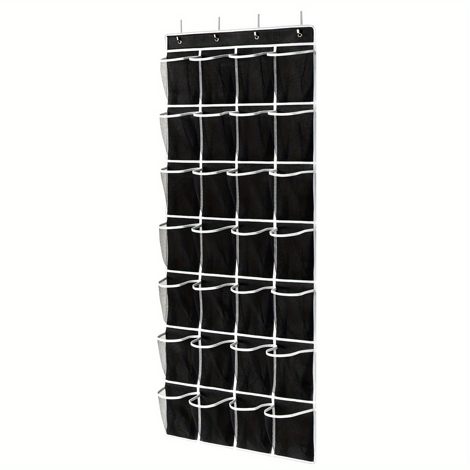 Over The Door Shoe Rack With 28 Large Mesh Pockets Hanging - Temu