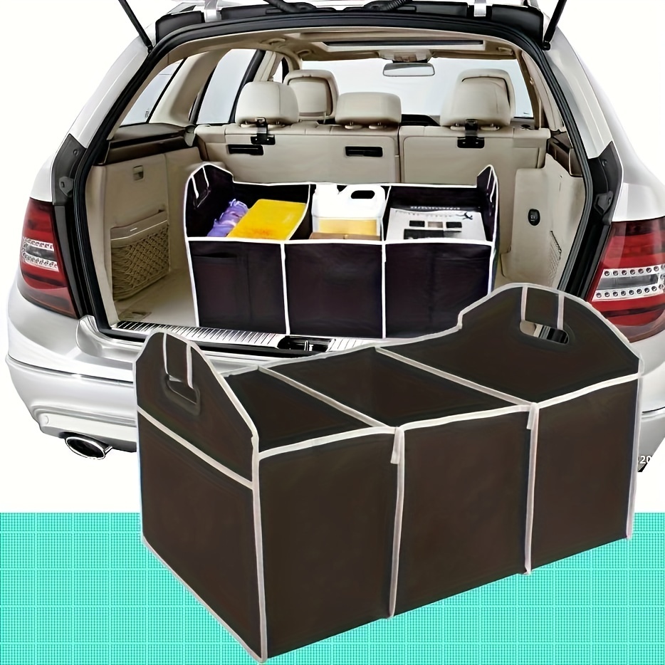 2 Pack Organisateur de siège d'auto Sac de rangement en maille pliable  Organisateur de voiture multifonctionnel étanche pour voitures SUV Trucks