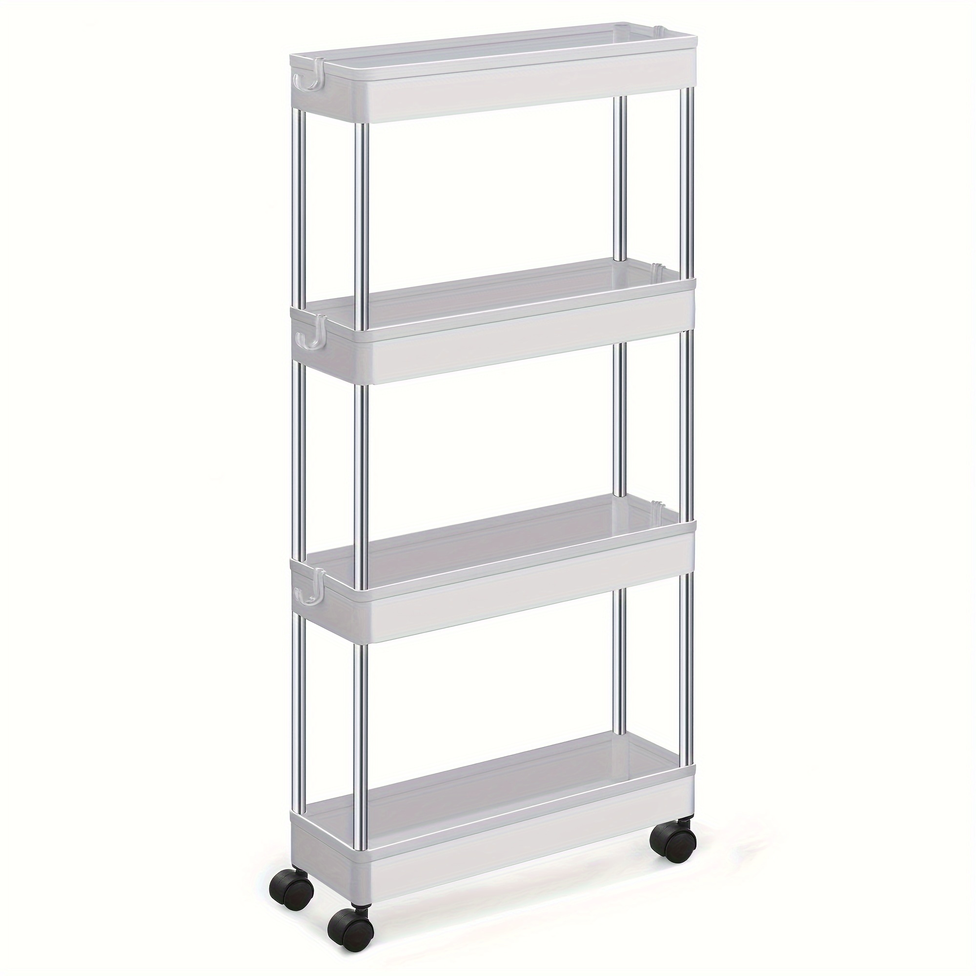 Dropship Free Shipping 3-Tire Rolling Cart Organizer Unit With Wheels Narrow  Slim Container Storage Cabinet For Bathroom Bedroom YJ to Sell Online at a  Lower Price