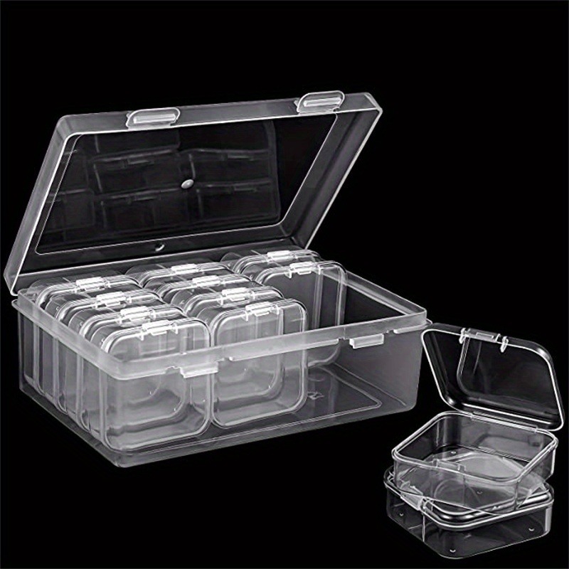 US 10-20 Small Plastic Storage Container Organizer Coins Screws Jewelry Mini Box