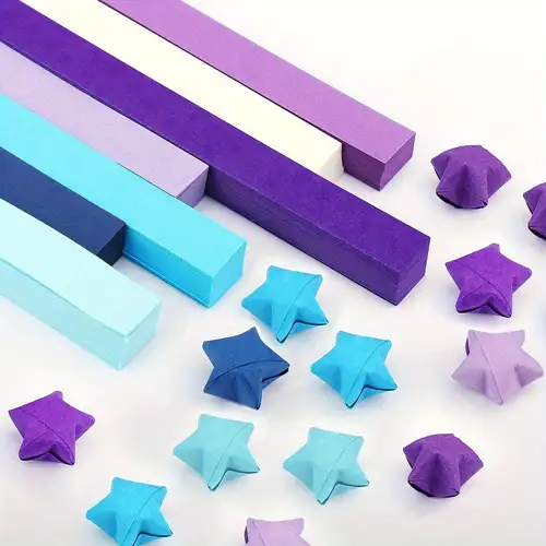 Luminous Origami Star Paper Strips 10 Assortment Color Star - Temu