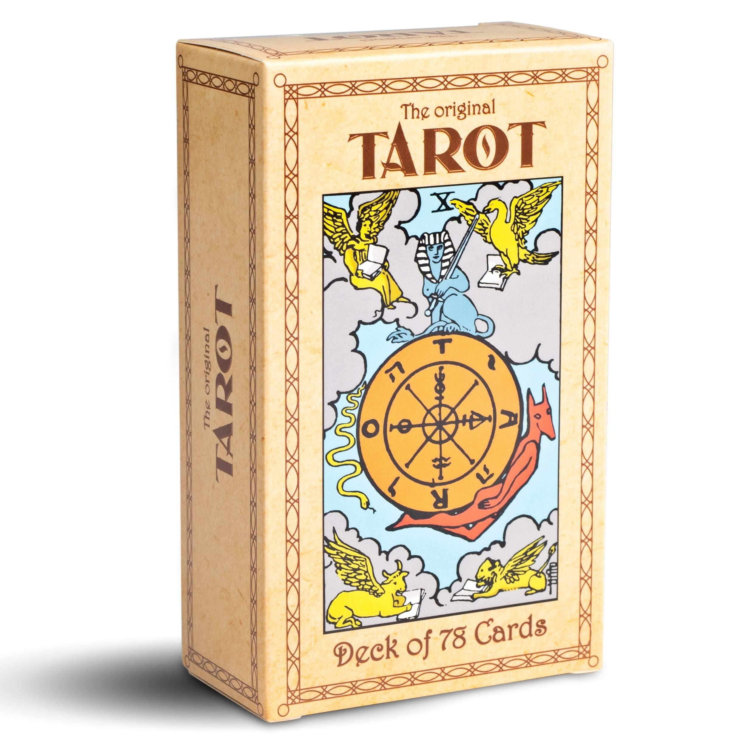 The Gilded Tarot Cards Adivinhação Deck Inglês Versões Edição Oracle Board  Playing Game For Party