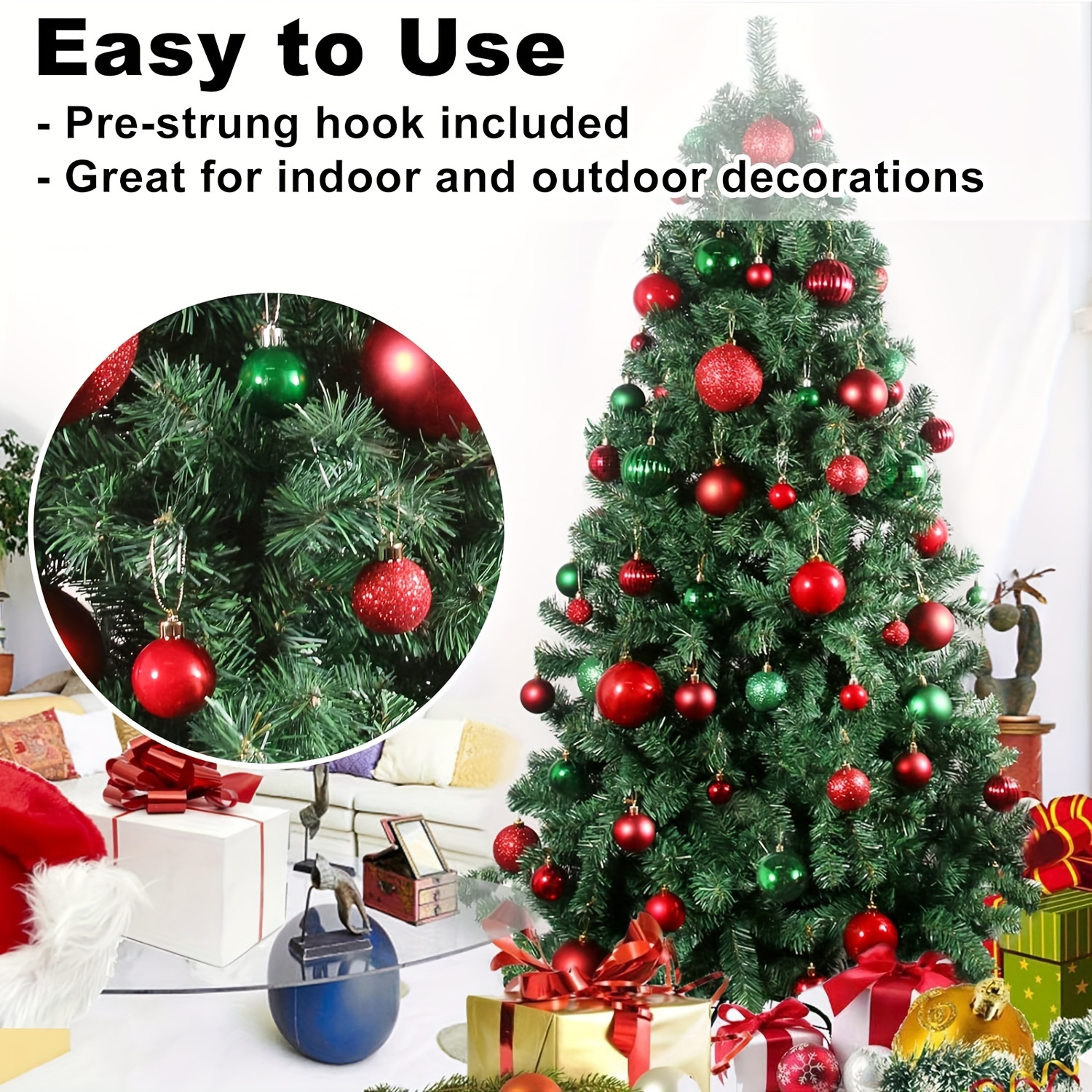 13-80pcs Christmas Spherical Accessories, Decorative Accessories and  Pendants, Christmas for Family Decoration Wedding Party, Christmas Tree  Plastic