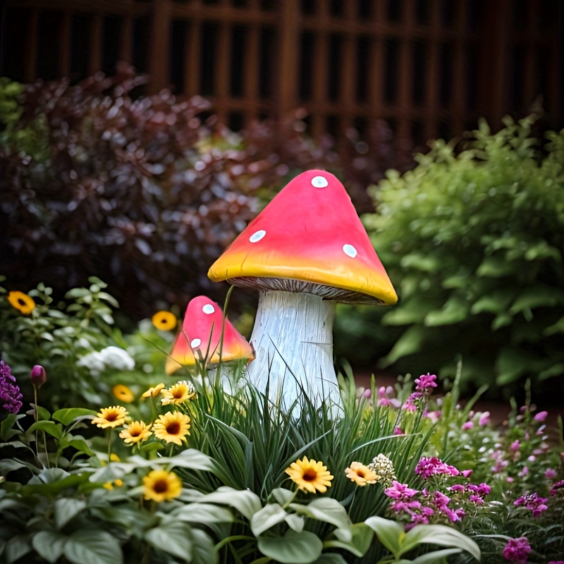 Décor de jardin, piquets de champignons en céramique, piquets de jardin  extérieurs violets, décor de fée et de gnome, décoration extérieure, art de  cour, champignon d'argile -  France