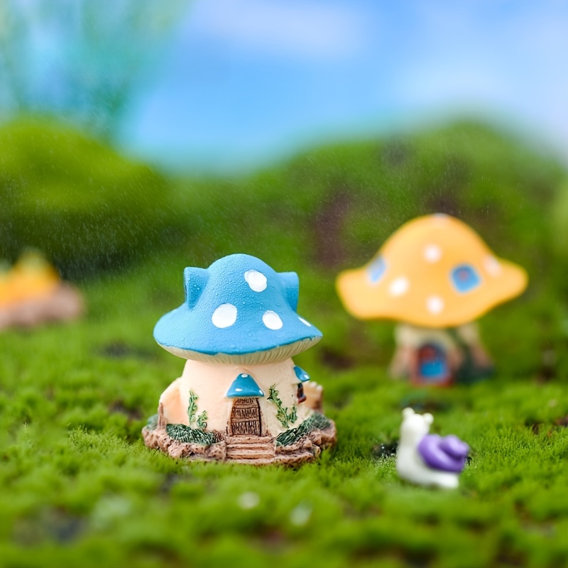 12 Pcs miniature mushroom model fairycore decor Dolls Fairy Mushroom