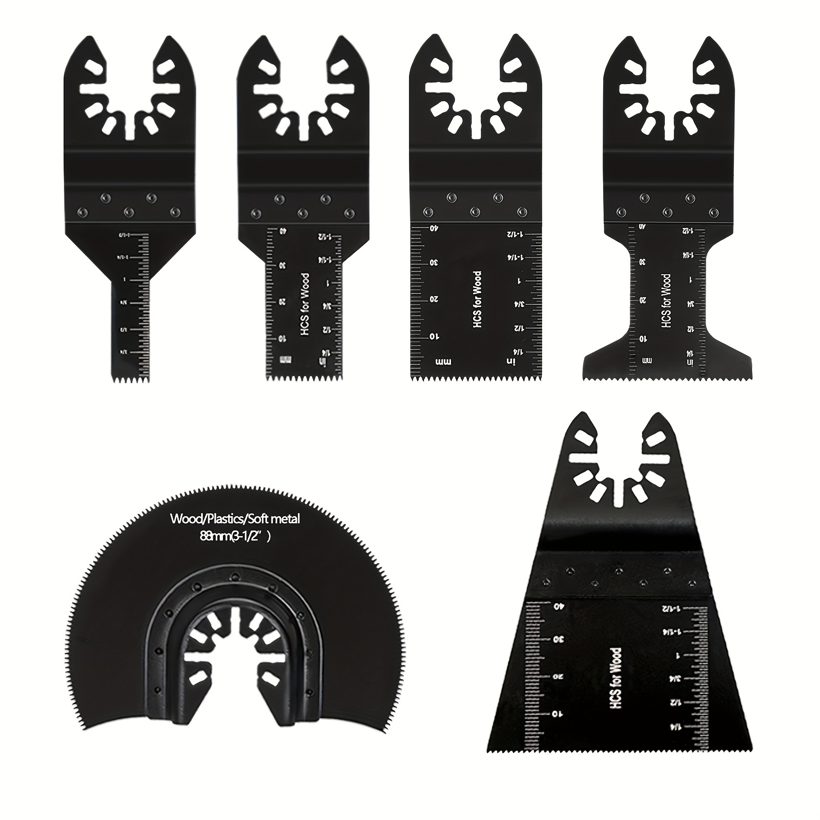 Lot de 20 Lames de Scie Oscillantes Universelles, multitool starlock plus  34 mm Lame Outil Multifonction Précision À libération rapide Lames de scie