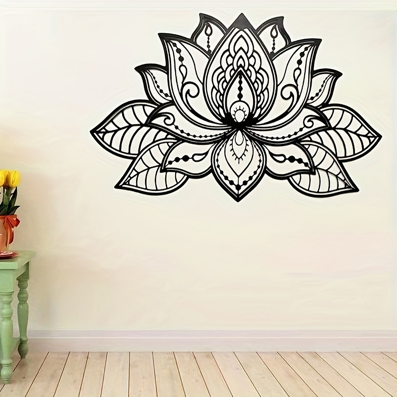 1pc Pegatinas Decorativas Pared Loto Pegatina Pared Flores - Temu