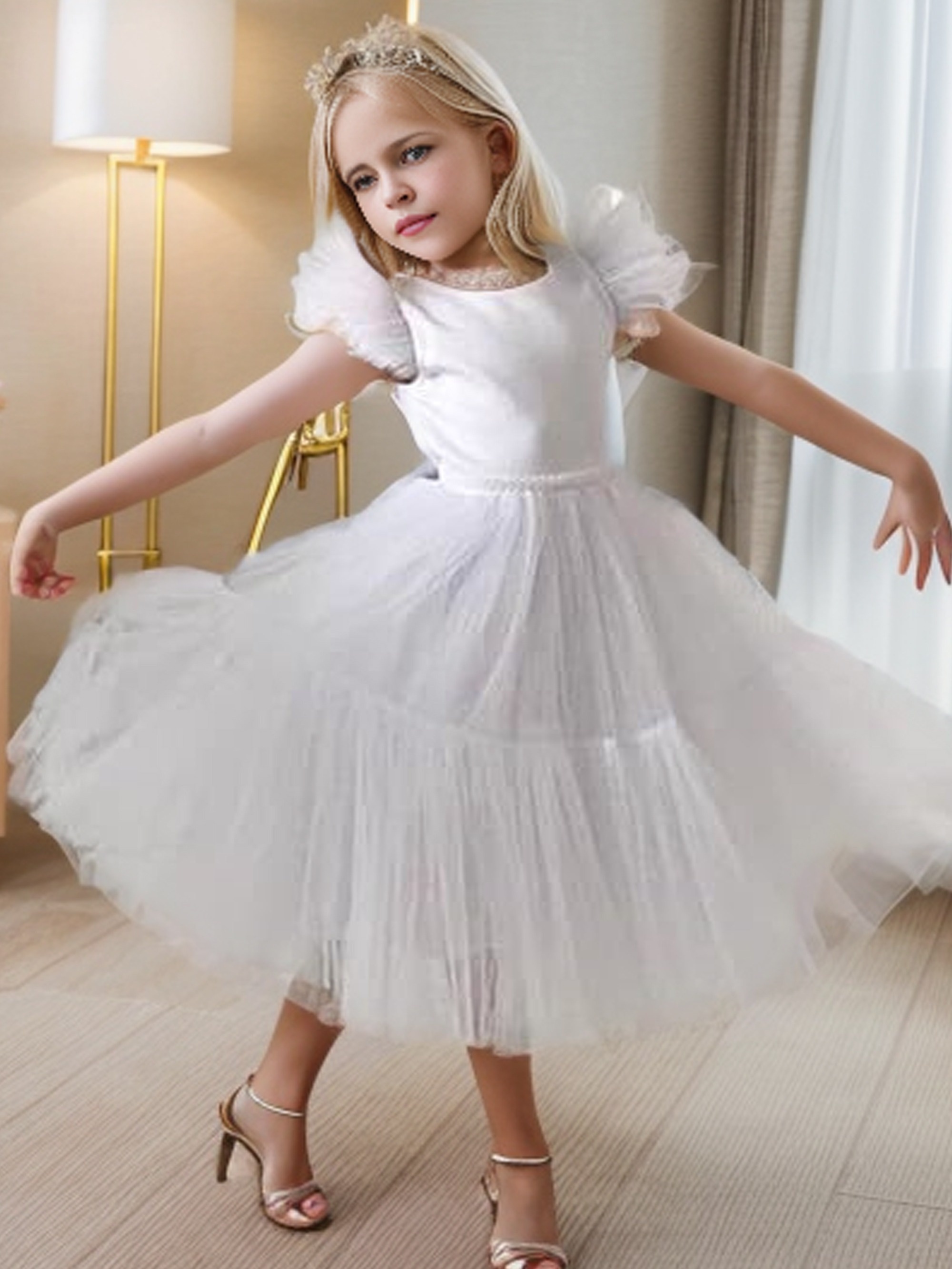 Vestido para niñas, ropa para niños, vestido de niña de las flores, vestido  de princesa, piano para niños, primavera (B, 6-7 años)