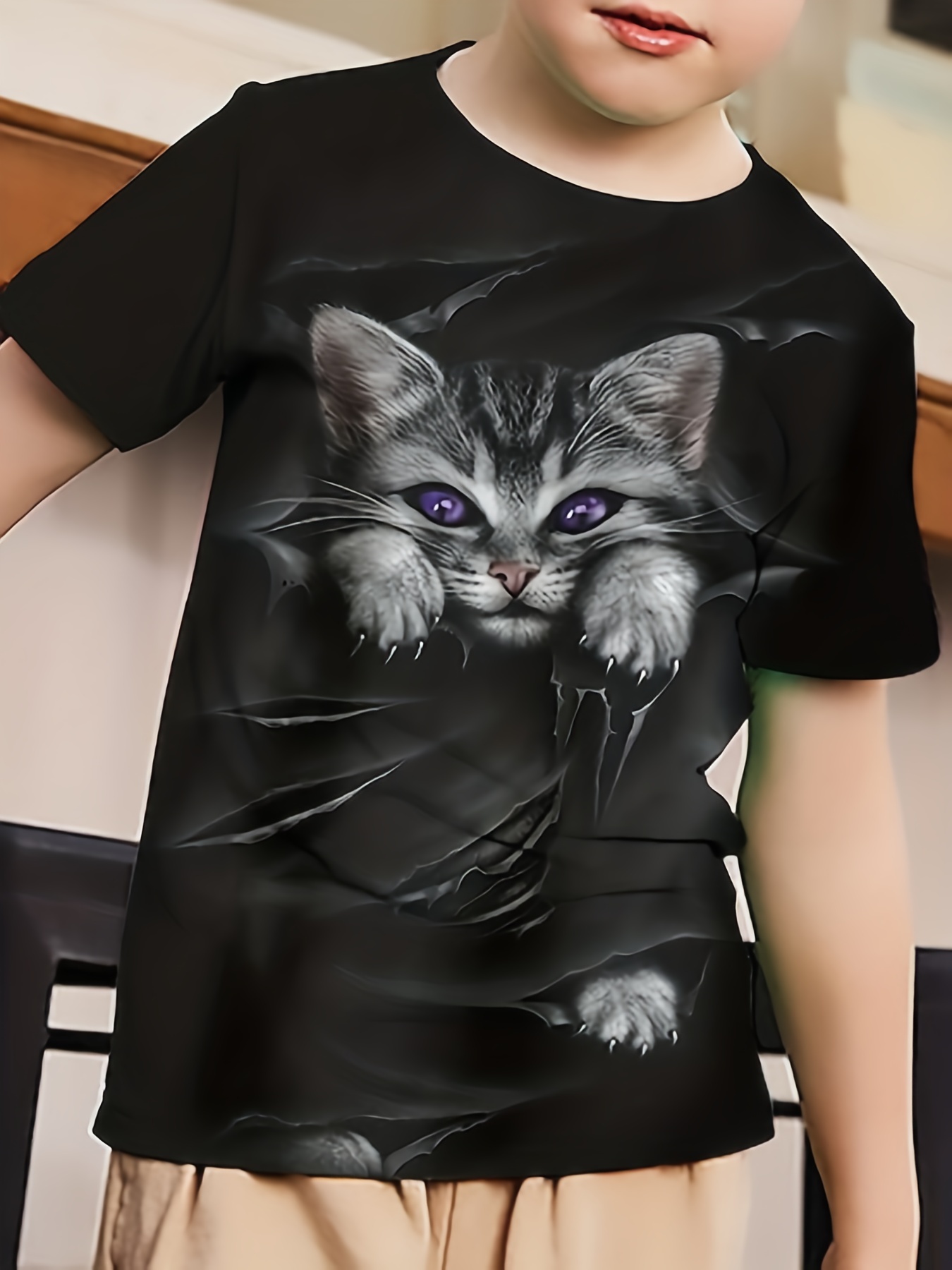 Camisetas niños pies de gato