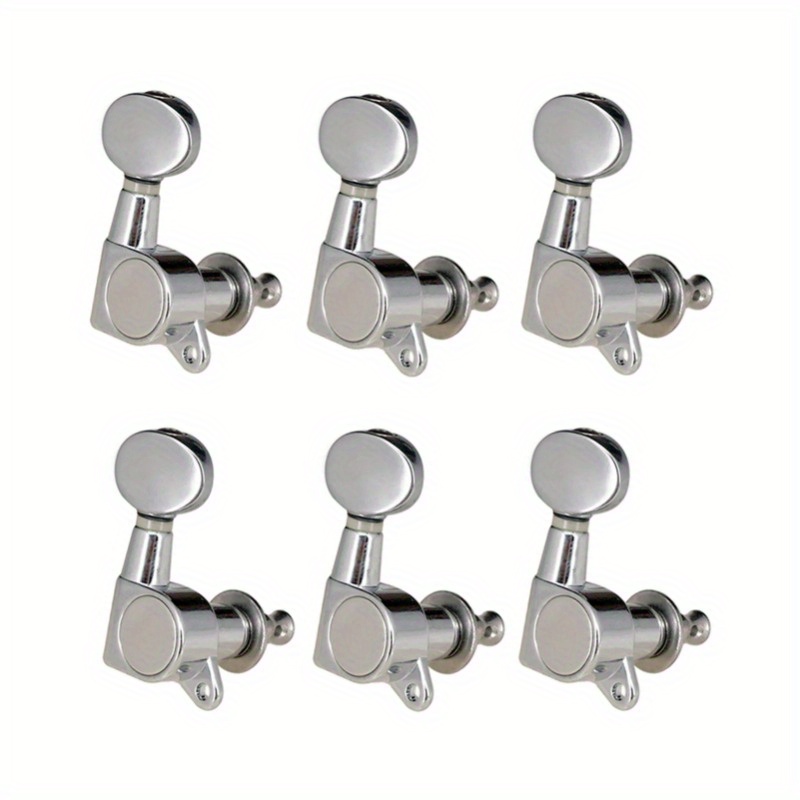 6Pcs Gauche/Droite Cordes De Guitare Accordeurs Boutons De Cordes De Guitare  Fermés Têtes De Machines Accessoires De Guitare - Temu France