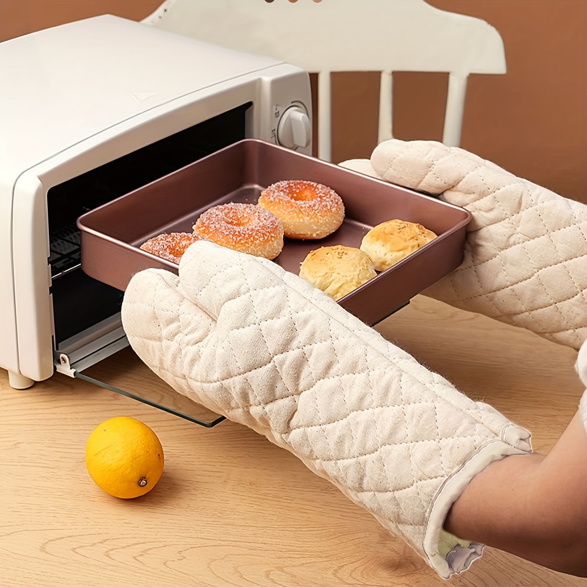 Silicone Oven Mitts Short Heat Resistant Mitts Microwave - Temu