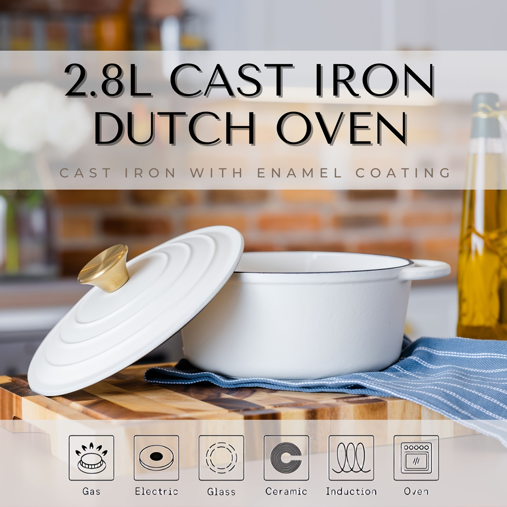 Olla fierro fundido 28 cm Dutch Oven – El Banneton