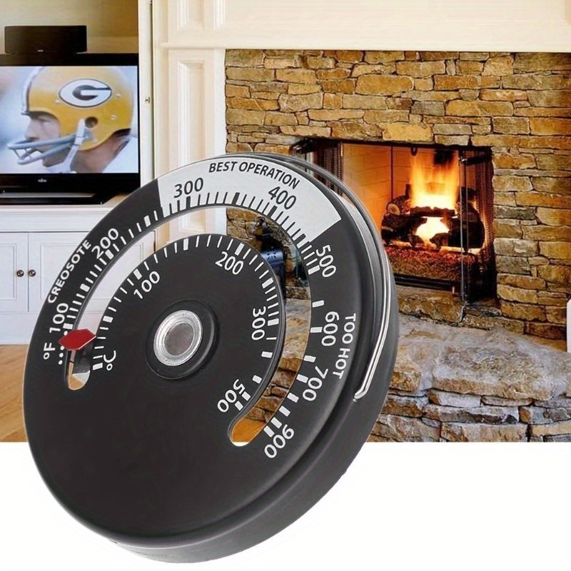 Wood Stove Thermometer Magnetic Stove Pipe Thermometers - Temu