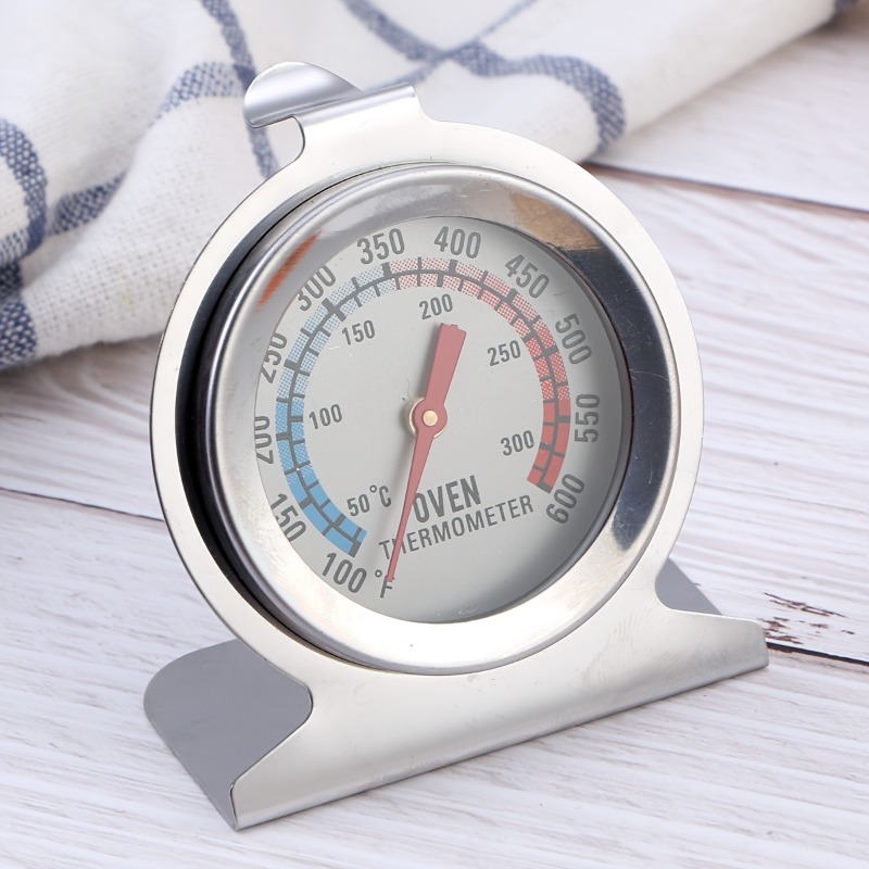 Oven Thermometer Stainless Steel Mini Dial Stand Up Temperature