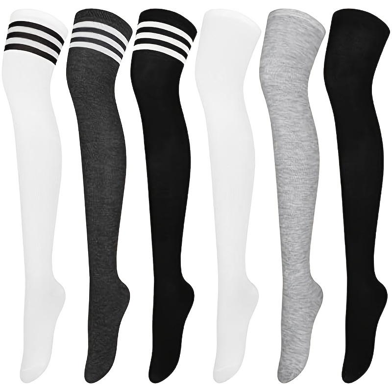 Black Thigh High Socks Extra Long Sexy Christmas Show Girl Cosplay  Stockings Knee High Socks Women Plus Size Medias Mujer