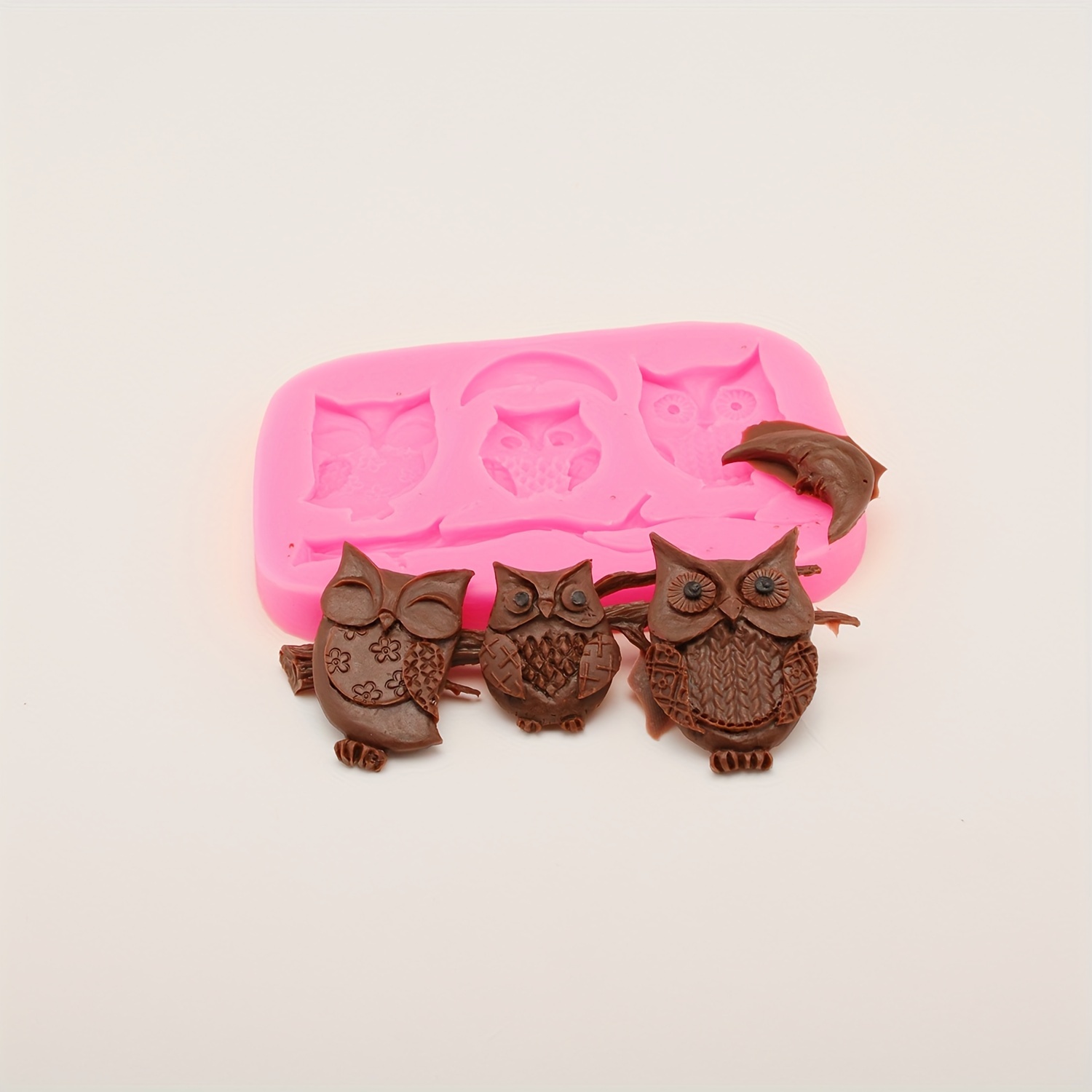 China Factory Cute Owl Design DIY Food Grade Silicone Molds, Fondant Molds,  For DIY Cake Decoration, Chocolate, Candy, UV Resin & Epoxy Resin Jewelry  Making, 58x57x11mm 58x57x11mm, Inner Size: 44x47mm in bulk