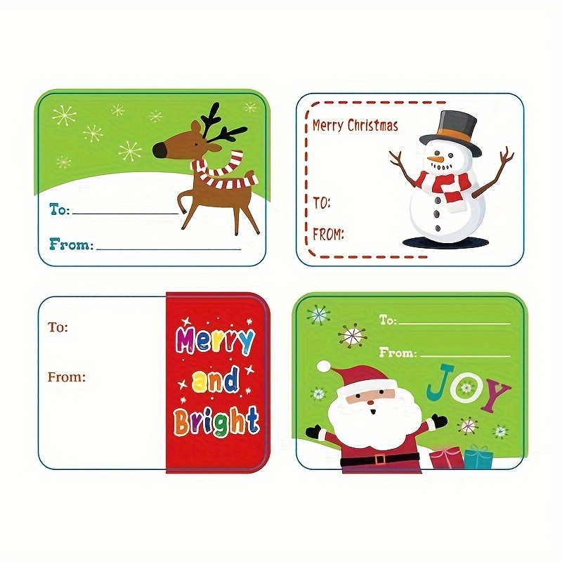 Moontree Merry Christmas Gift Tags Stickers Christmas - Temu