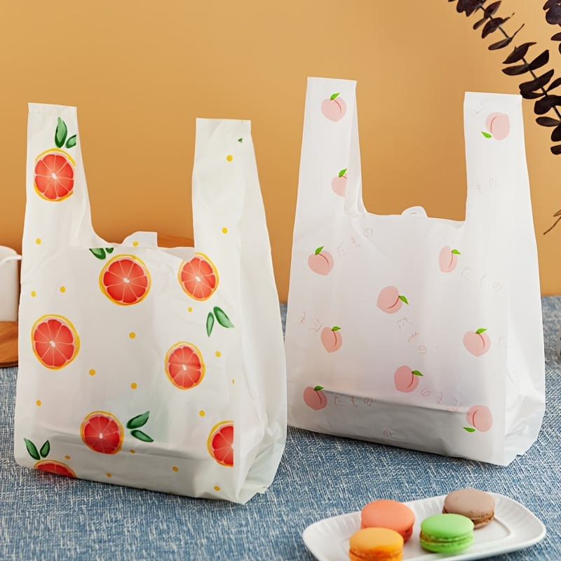 StoBag 50pcs Marry Christmas Candy Packaging Ziplock Bags Snack Tote Handle  Cute Small Kids Cartoon Plastic Sealed Food Storage