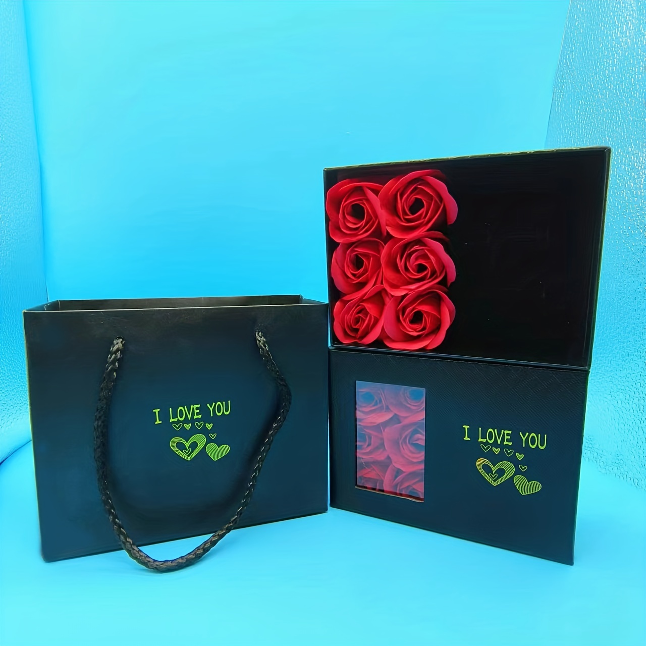 2Pcs/set Premium Black Heart Shaped Gift Boxes with Transparent Lids for  Flowers, Gifts, Weddings, and