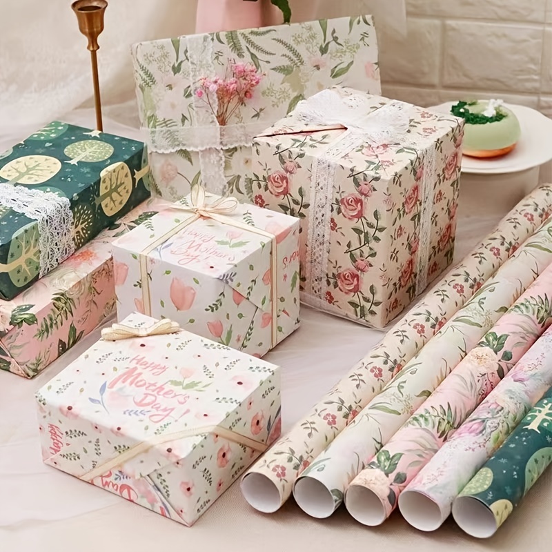 Marble Flower Wrapping Paper Multi Colors Waterproof Floral Gift Wraps  Bouquet Packaging Florist Supplies for Birthday Valentine's Day Mother's  Day