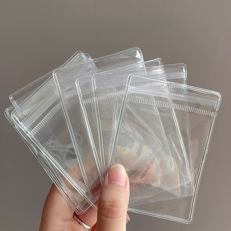 50/100pcs, Pvc Jewelry Bags Clear Plastic, Anti Tarnish Small