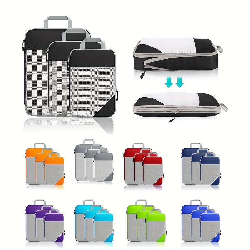 de embalaje portátil, bolsa impermeable comprimible expandible Bolsas de maleta  Organizador almacena Macarena Cubo de empaque de compresión