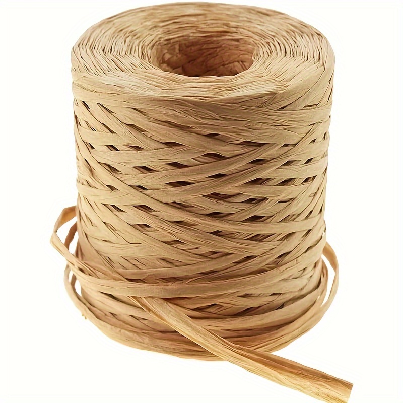 Natural Raffia Straw Yarn New Ribbon Yarn Diy Packaging Belt - Temu