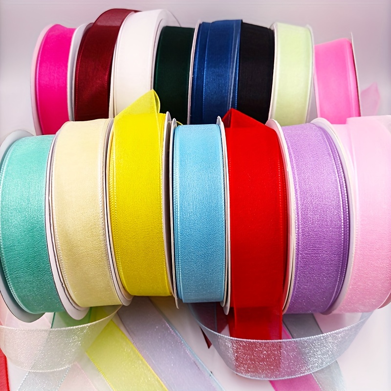 1 Roll, 0.59inch Wide X 3582.68inch, Single Sided Polyester Ribbon, Ribbon  For Crafts, Gifts