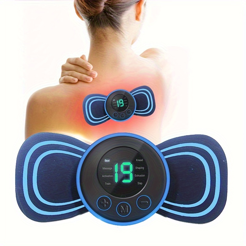 Cervical Massage Stimulator, Portable Mini Electric Neck Massager For Neck  Back Shoulders Legs Electric Full Body Massage, Ems Smart Mini Massage  Sticker - Temu