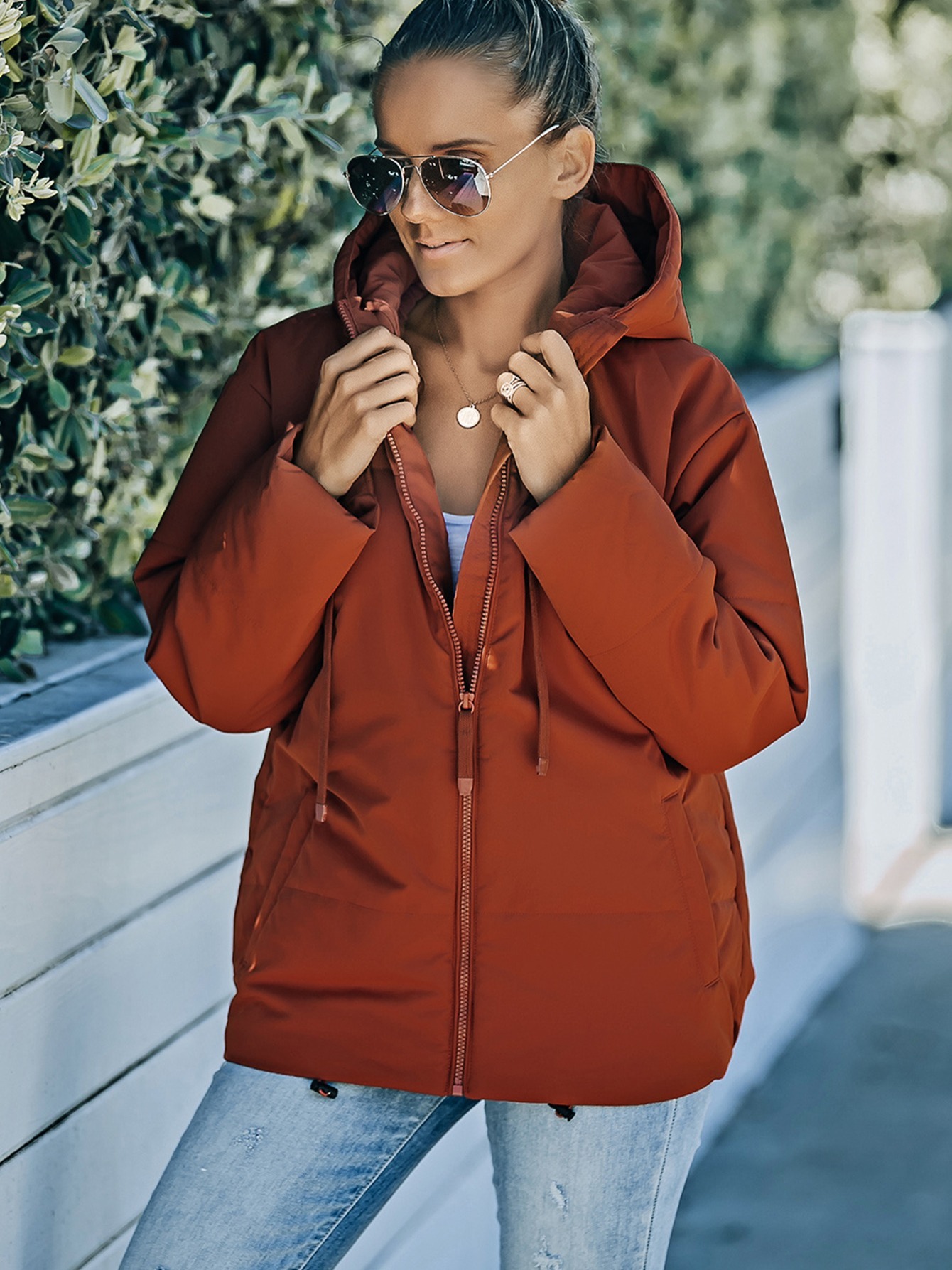 Jacket without hood discount called