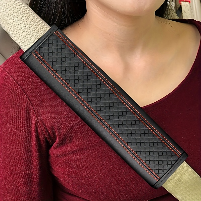 Cintura di sicurezza per Auto cintura di sicurezza in pelle PU copertura per  spalla protezione traspirante imbottitura per cintura di sicurezza  accessori per interni Auto - AliExpress