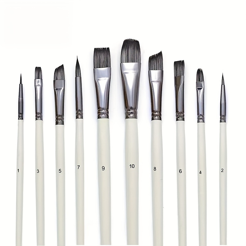 11pcs Detail Paint Brushes Extra Fine Tips Professional Miniature
